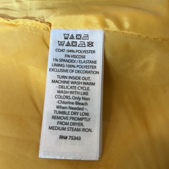 Max Studio Lined Swing Style Coat with Bow Details - Picture 7 of 9